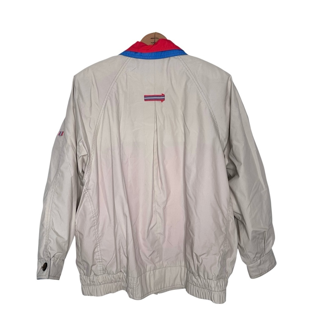 London Fog Men’s Vintage Full Zip Cream Jacket Size Small - Picture 5 of 11